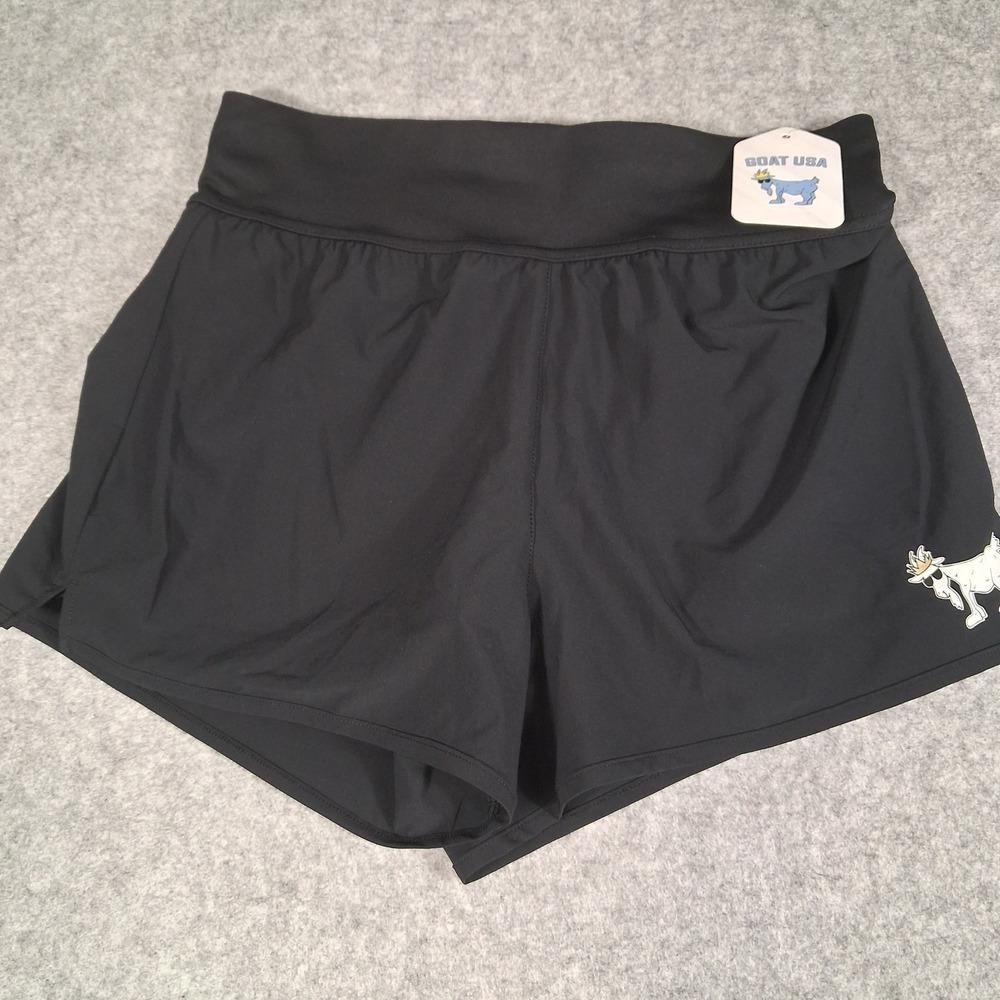 GOAT USA Athletic Shorts Womens Small Black Zipper Pocket GU-1509